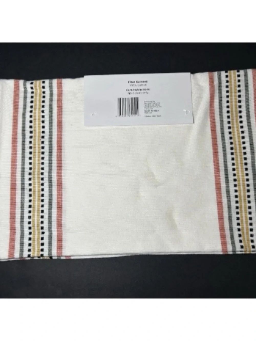 Cotton Farmhouse Table Top Runner Country Chic Cottage Home Shelf Decor White